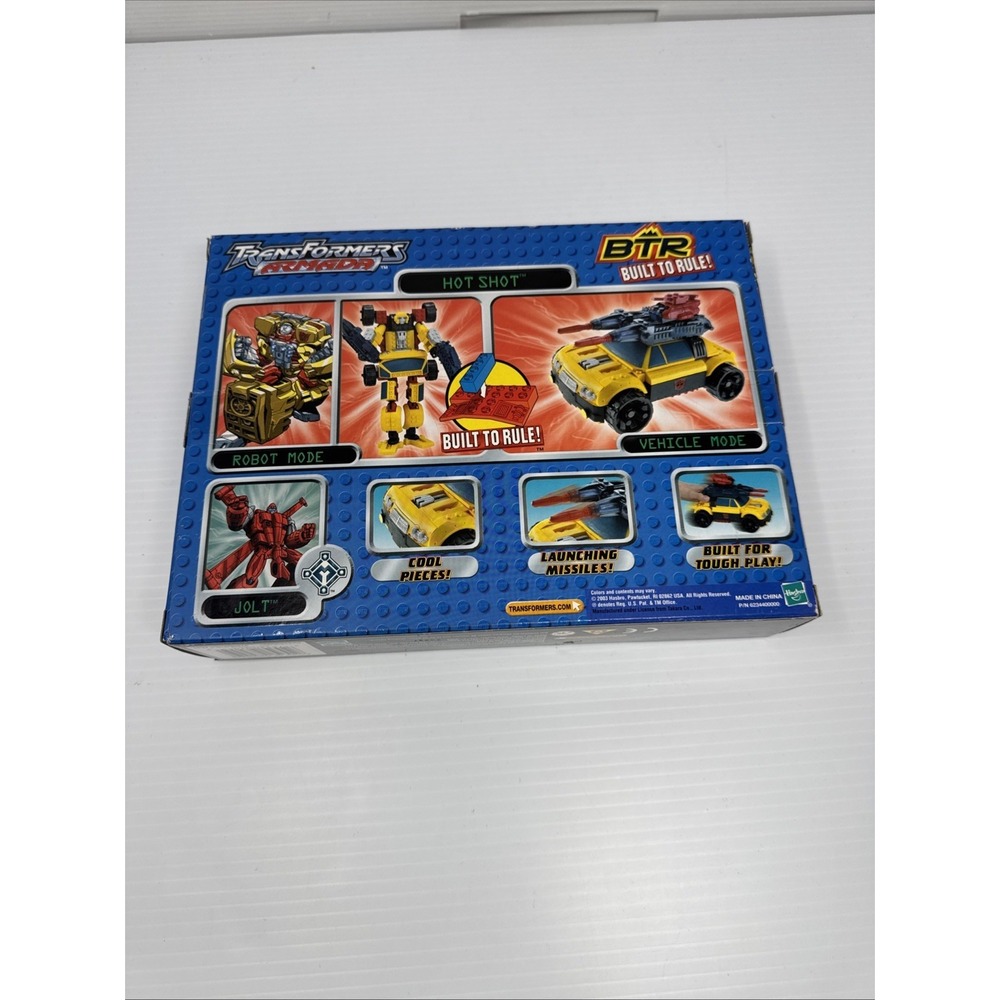 TRANSFORMERS BTR Armada Hot Shot Hasbro 2003 Jolt Mini-Con Build Set Sealed - Picture 6 of 6